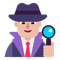 Man Detective- Medium-Light Skin Tone emoji on Microsoft